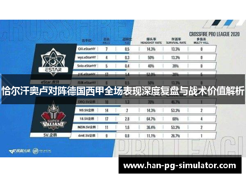 恰尔汗奥卢对阵德国西甲全场表现深度复盘与战术价值解析